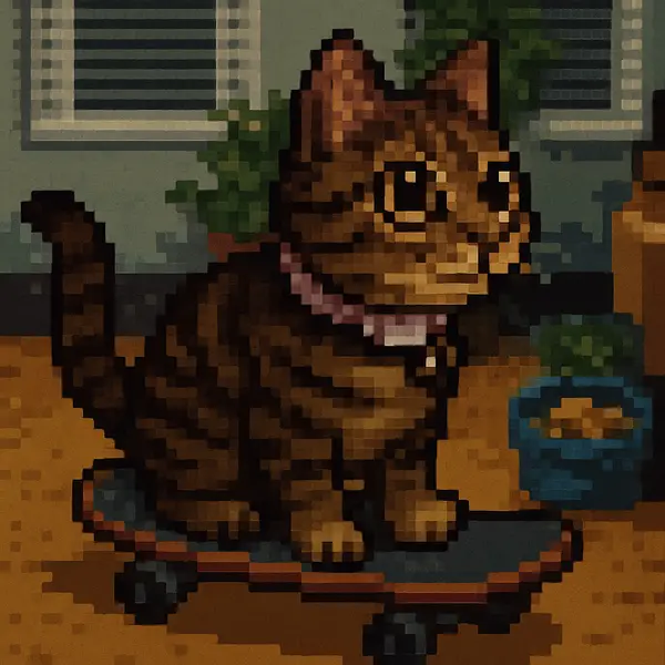 Pixel Art pet photo example