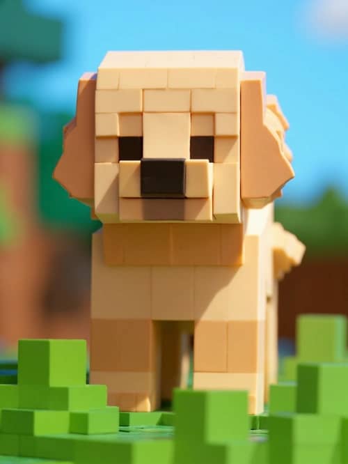 Blocky Toy pet photo example